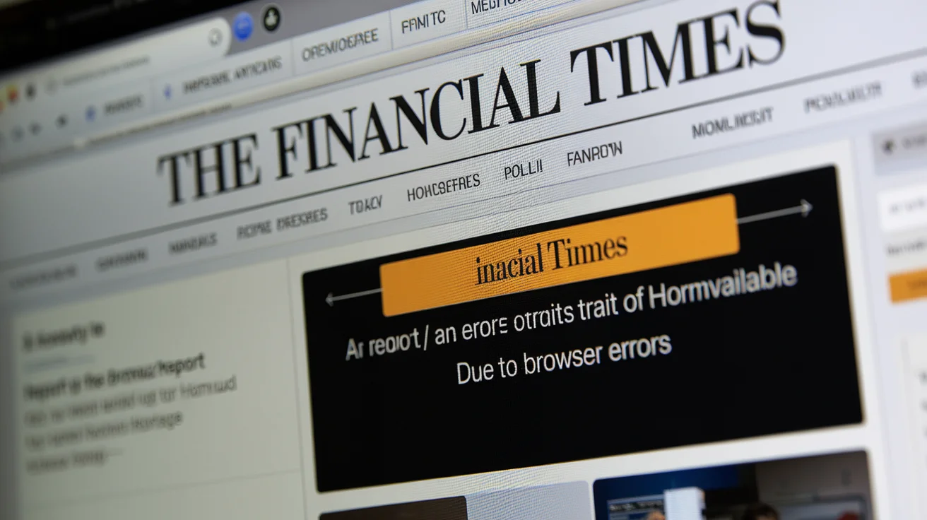 Financial Times Report on Hormuz Unavailable Due to Browser Errors